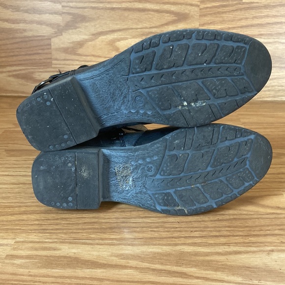 Patrizia Donjon Metallic - Black Buckle Ankle Boot Booties Size 39 (8) - Picture 11 of 16